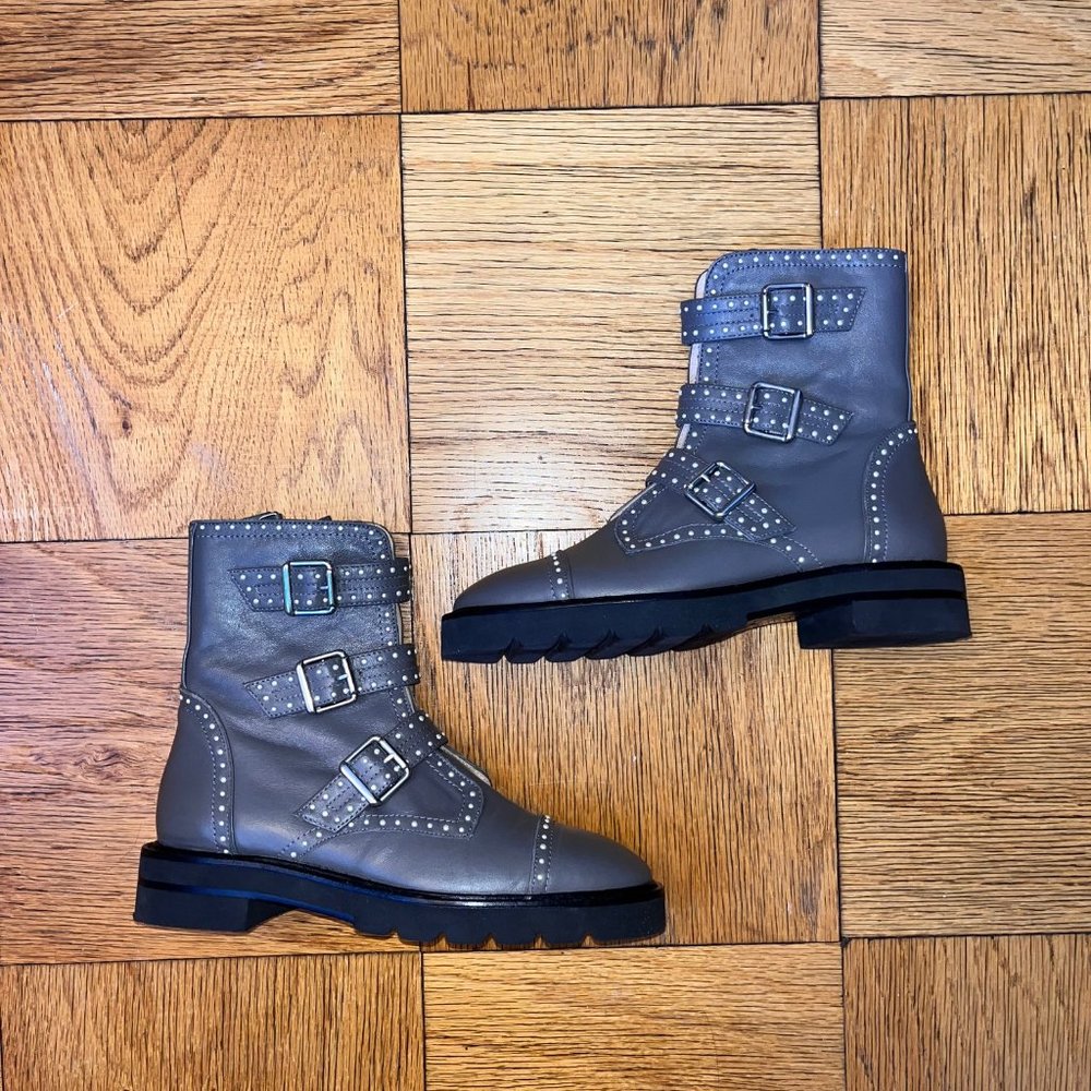 Stuart Weitzman Stud Embellished Boots (5.5)